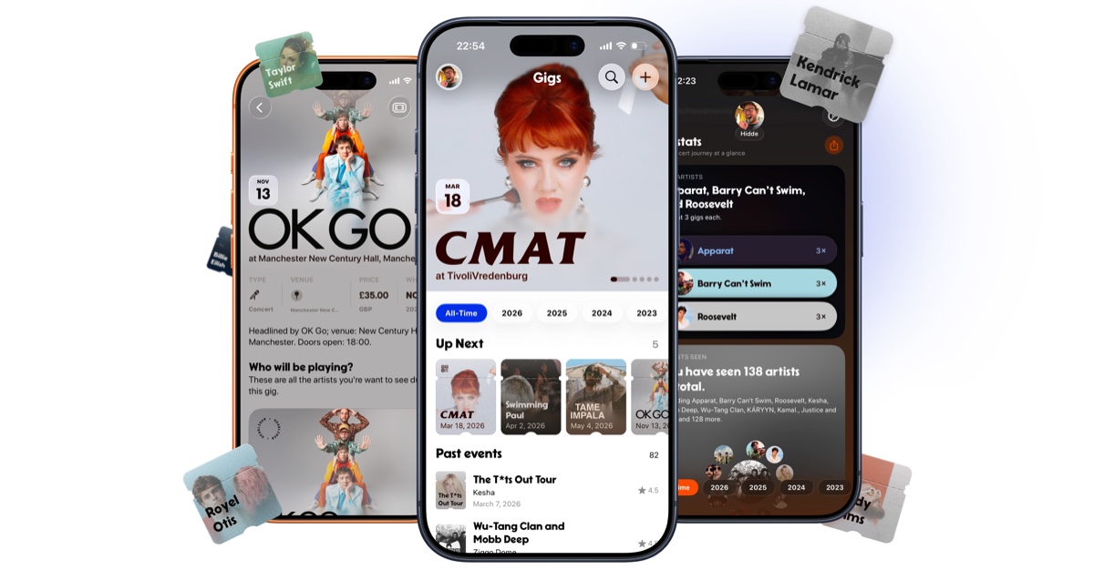 ?ng d?ng Gigs d�ng AI bi?n l?ch s? concert th�nh kho l?u tr? �m nh?c c� nh�n